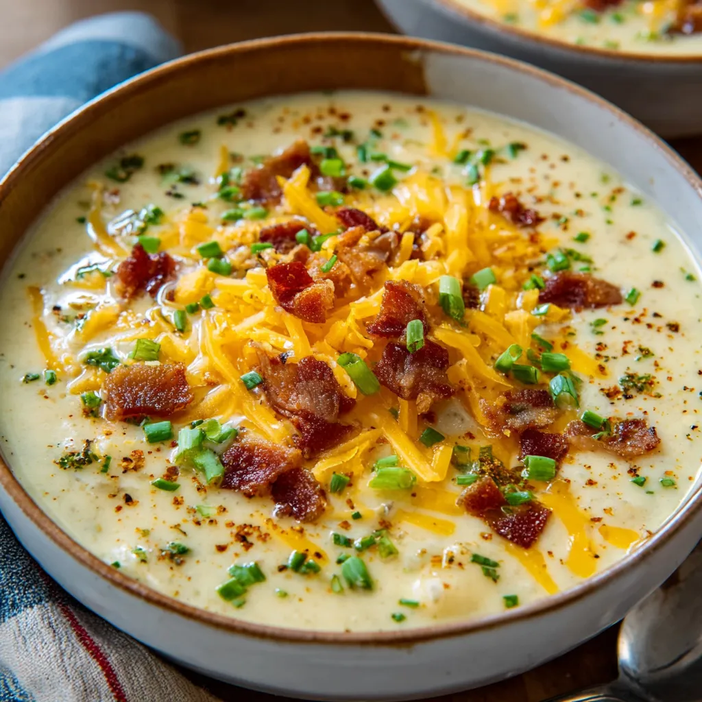 BELADENE GEBACKENE KARTOFFEL-SUPPE – dishlic
