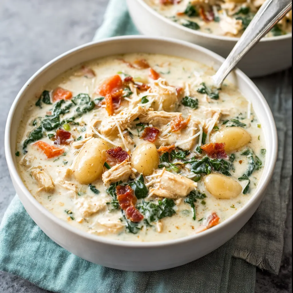 CREAMY GNOCCHI CHICKEN SOUP – dishlic